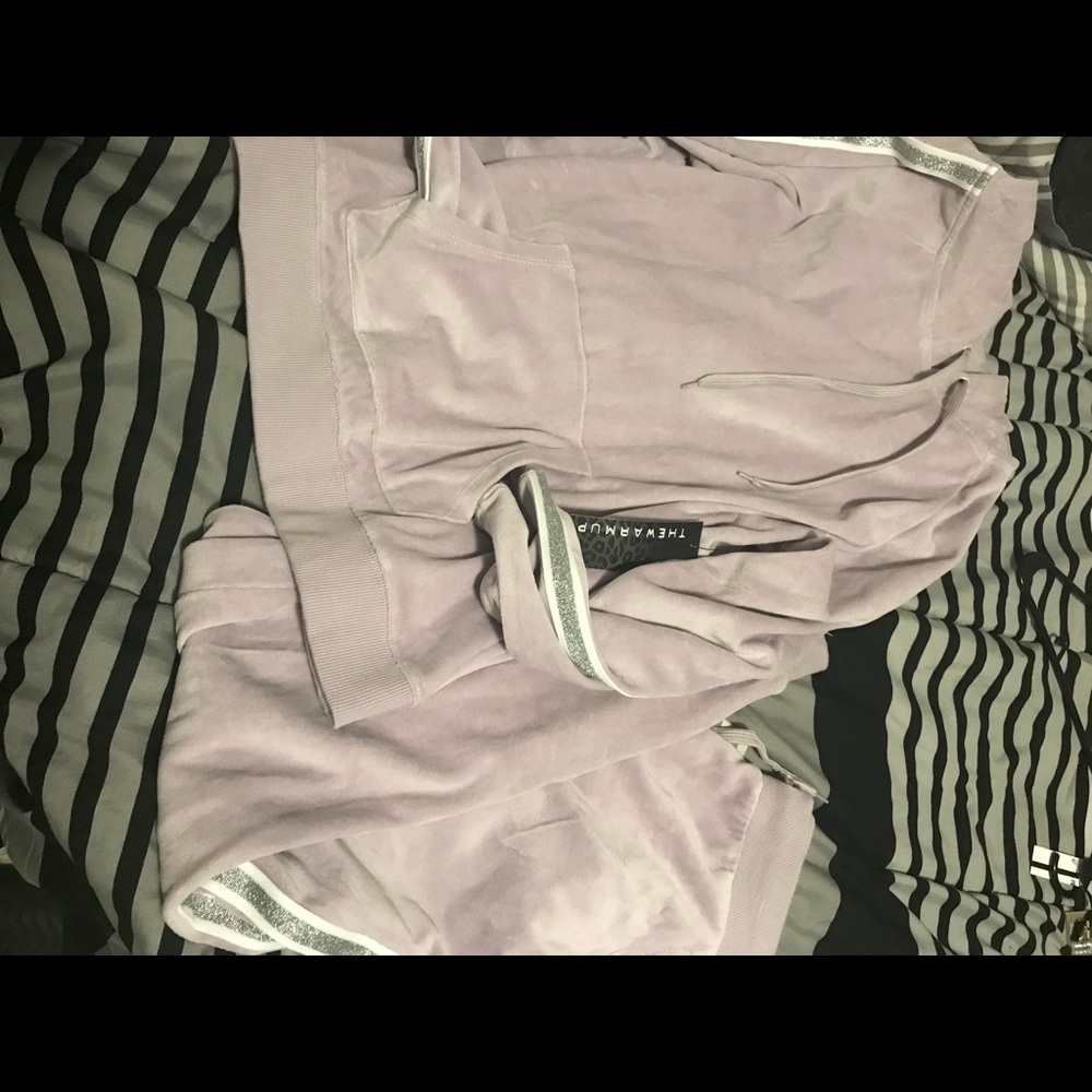 The warm up sweatsuit